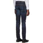 Balmain Blue Side Stripe Jeans