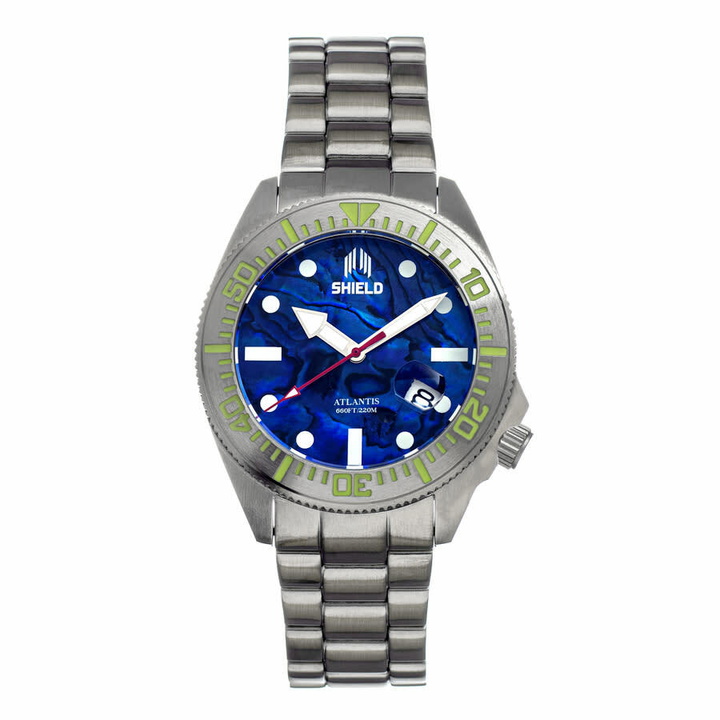 Photo: Shield Atlantis Automatic Blue Dial Mens Watch SLDSH108-5