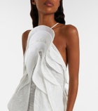 Maticevski Délice Wave ruffled maxi dress