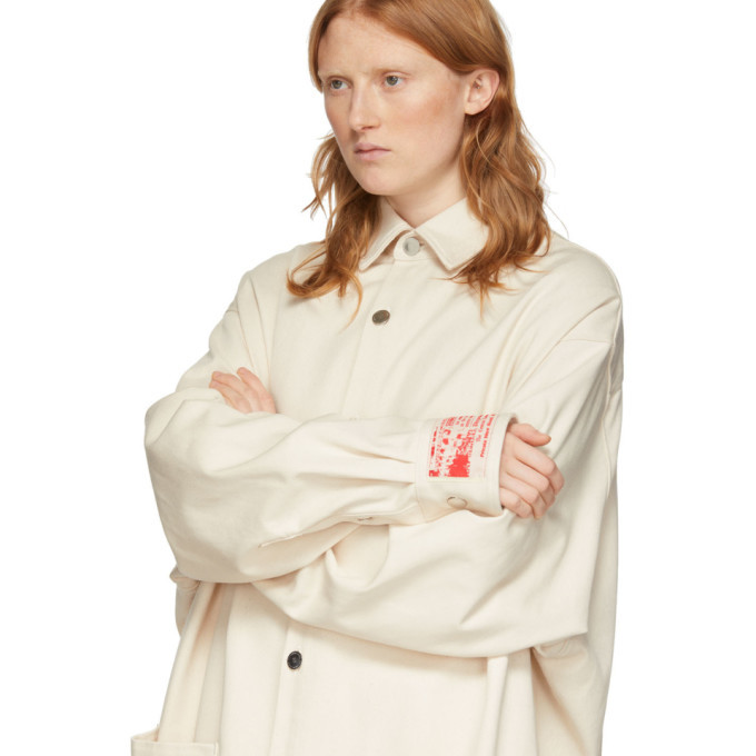 Raf Simons Off-White Denim Big Fit Shirt Raf Simons