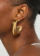 Jacquemus Les Doppio Two-tone Wooden Hoop Earrings - Brown - One Size