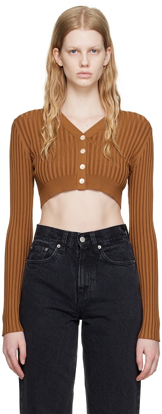 Photo: HOPE Brown Cropped Cardigan