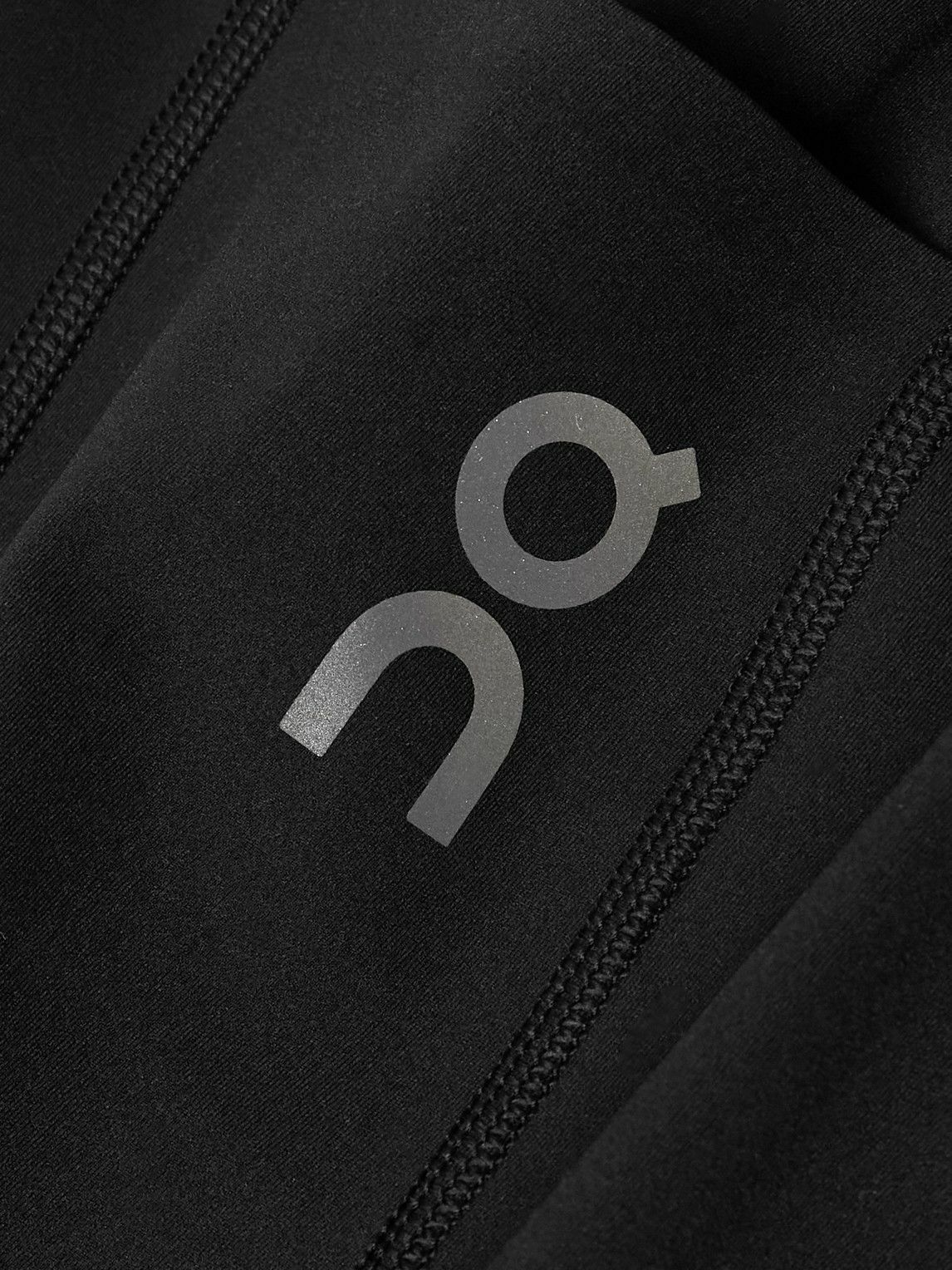 ON - Logo-Print Recycled Running Tights - Black
