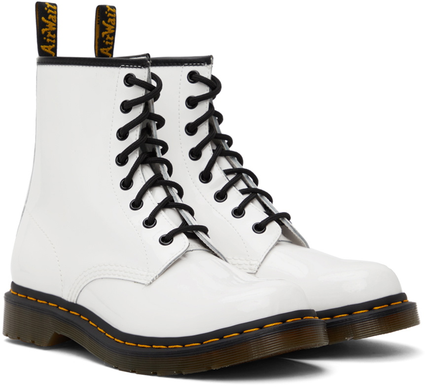 White patent hot sale doc martens