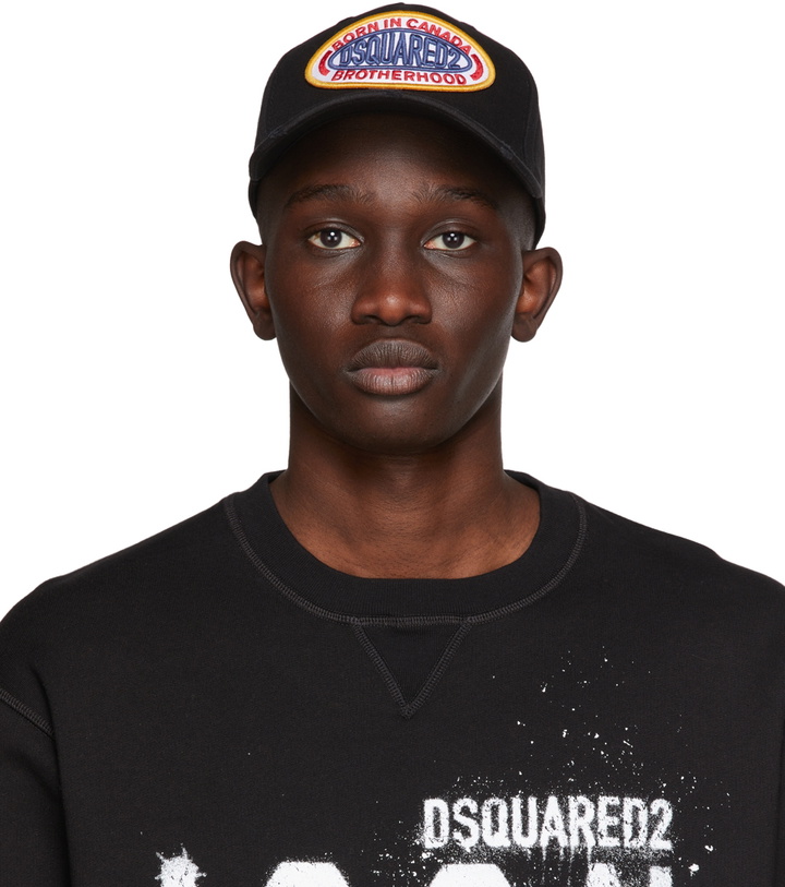 Photo: Dsquared2 Navy Logo Stars Cap