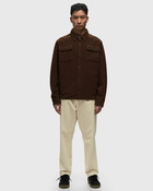 Fred Perry Fleece Overshirt Brown - Mens - Overshirts