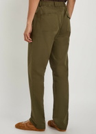 Oliver Spencer Ashdown Straight-leg Cotton Trousers Green