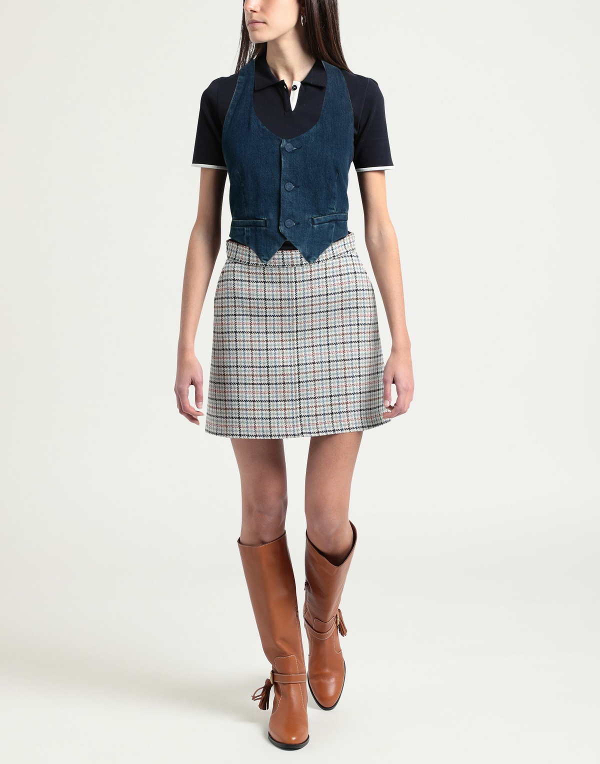 Good American Womens Denim outerwear in Blue