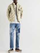 KAPITAL - Do-Gi Boa Reversible Printed Fleece and Shell Bomber Jacket - Neutrals