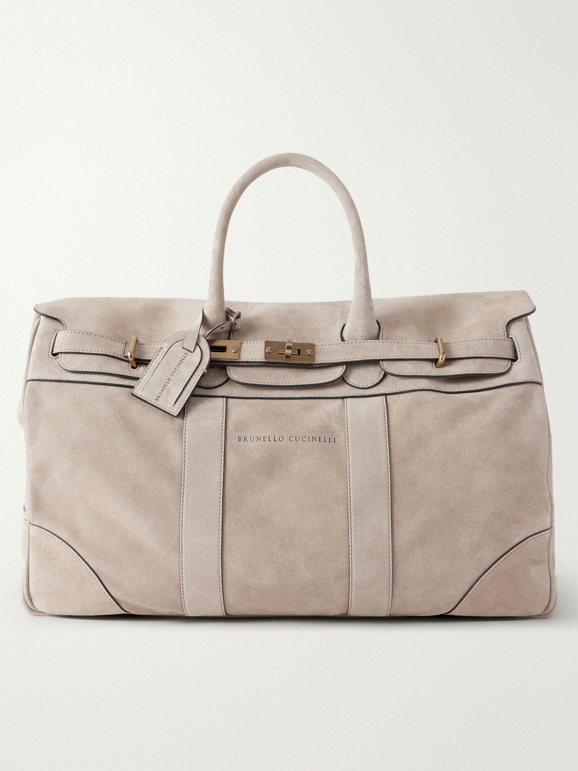 Brunello Cucinelli - Country Suede Weekend Bag - Neutrals