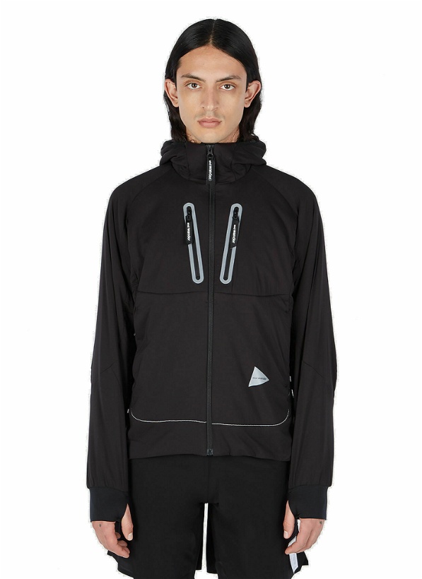 Photo: And Wander - Alpha AIR Hooded Jacket in Black