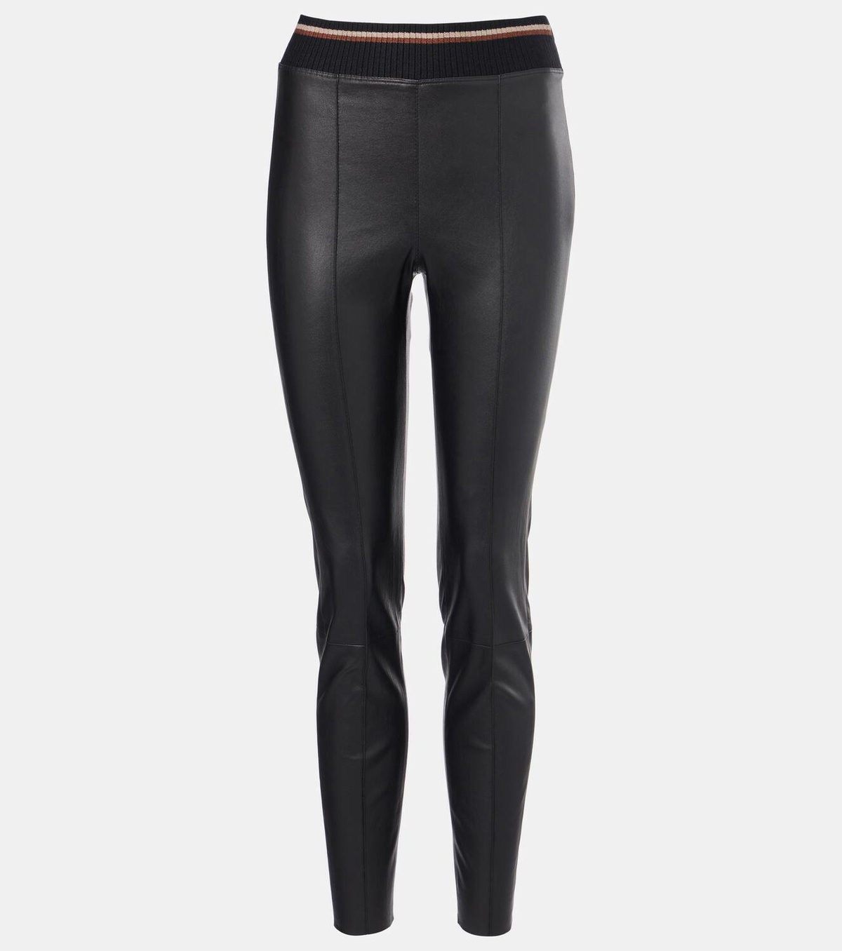 Brunello Cucinelli Leather slim pants