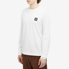 Stone Island Men's Long Sleeve Patch T-Shirt in White