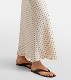 Faithfull Solana polka-dot linen maxi dress