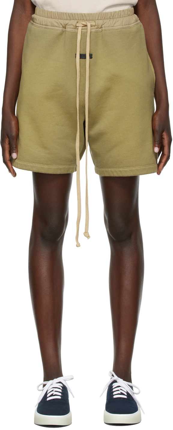 Fear of God Green Fleece Shorts