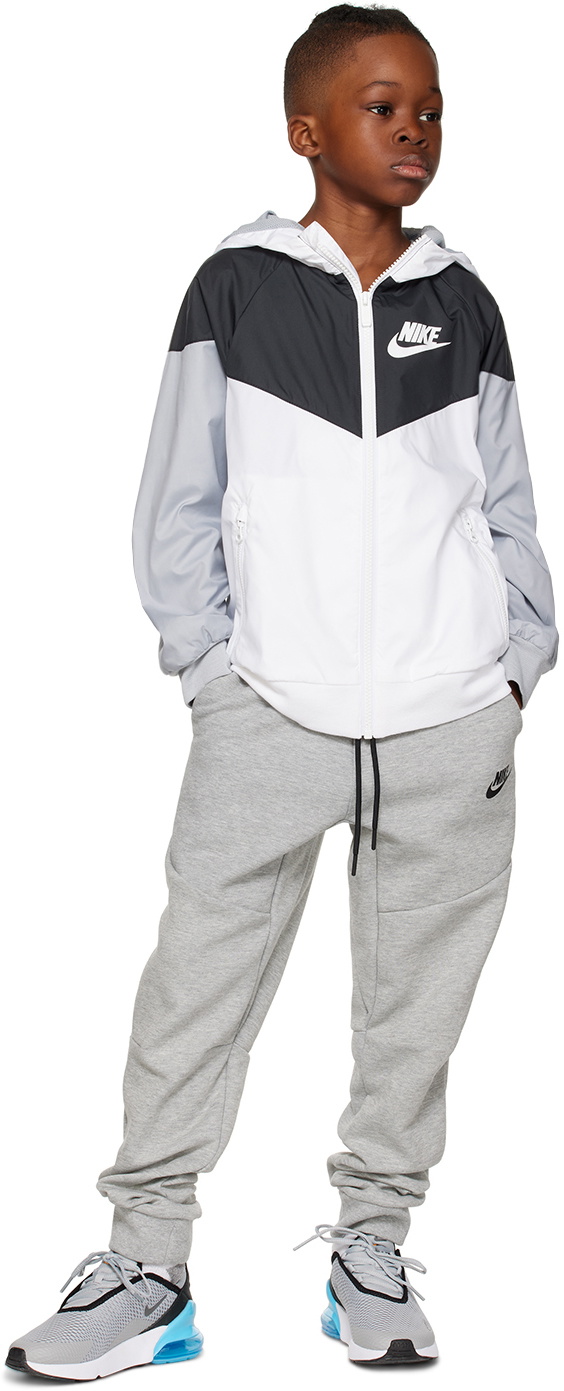Nike Kids White Windrunner Big Kids Jacket