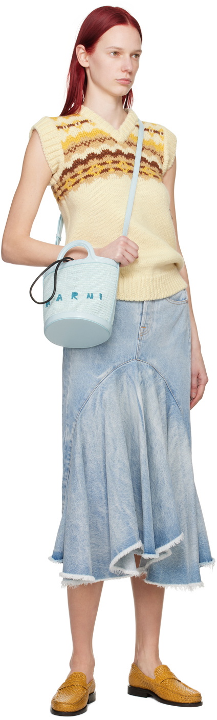 Marni Blue Small Tropicalia Bucket Bag Marni