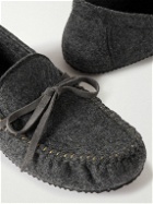 Mr P. - Recycled-Felt Loafers - Gray