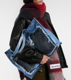 Acne Studios Trompe-l'oeil denim tote bag