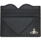 Vivienne Westwood Black Heart Card Holder