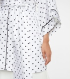 Rodarte - Polka-dot silk twill robe