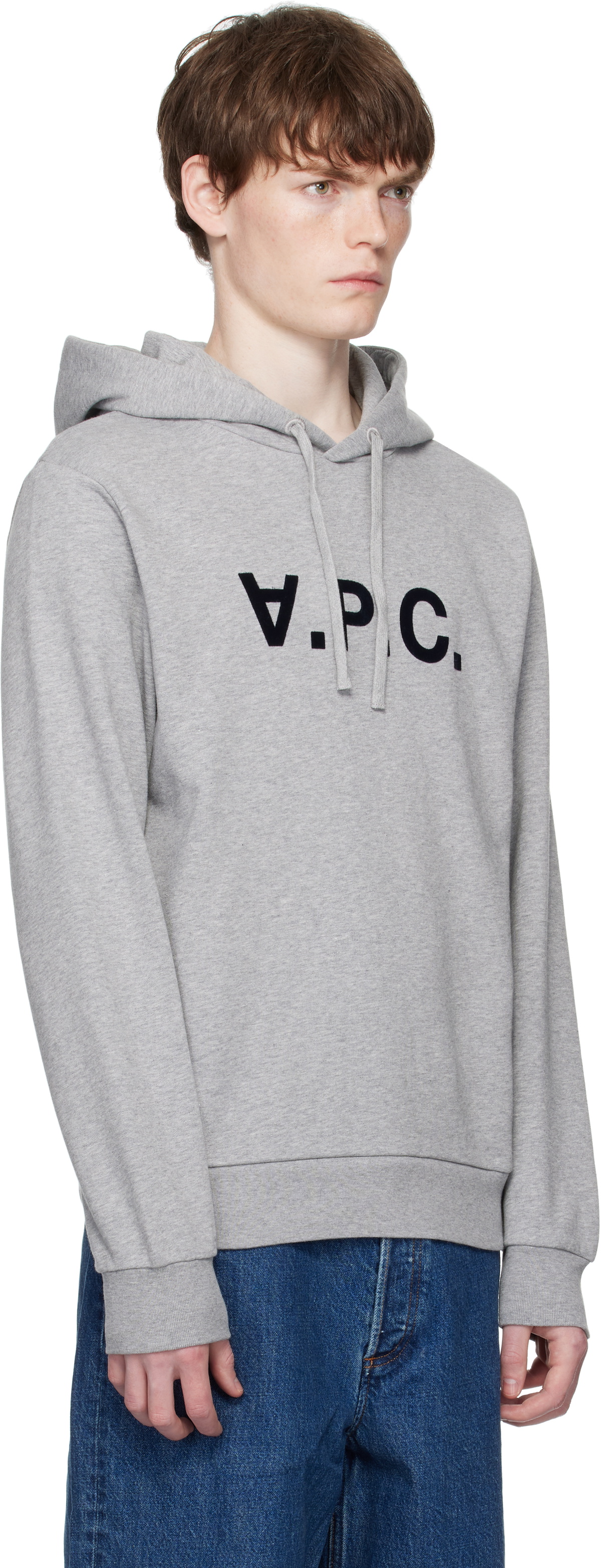 ★A.P.C.★ Grand VPC Standard Fit Hood Gray COHBNM27908TPI C A.P.C. Gray Standard Grand 'VPC' Hoodie A.P.C.