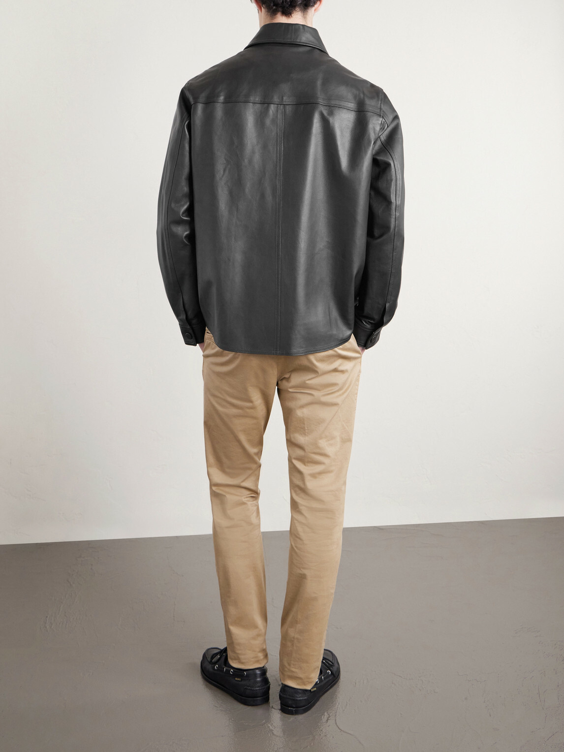 Slowear - Leather Overshirt - Brown