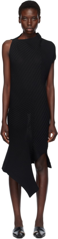 Photo: ISSEY MIYAKE Black Subdued Maxi Dress