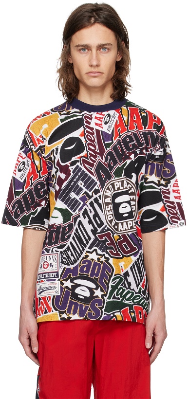 Photo: AAPE by A Bathing Ape Multicolor Printed T-Shirt