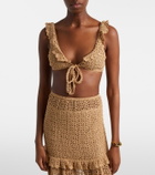 Anna Kosturova Brigitte crochet cotton bra top