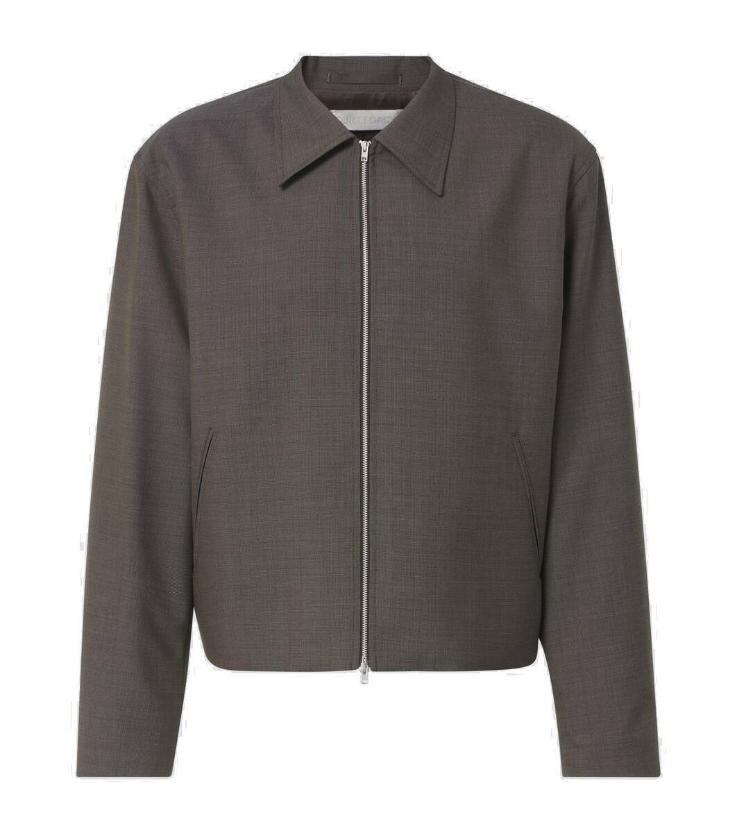 Our Legacy Mini checked virgin wool blouson Our Legacy