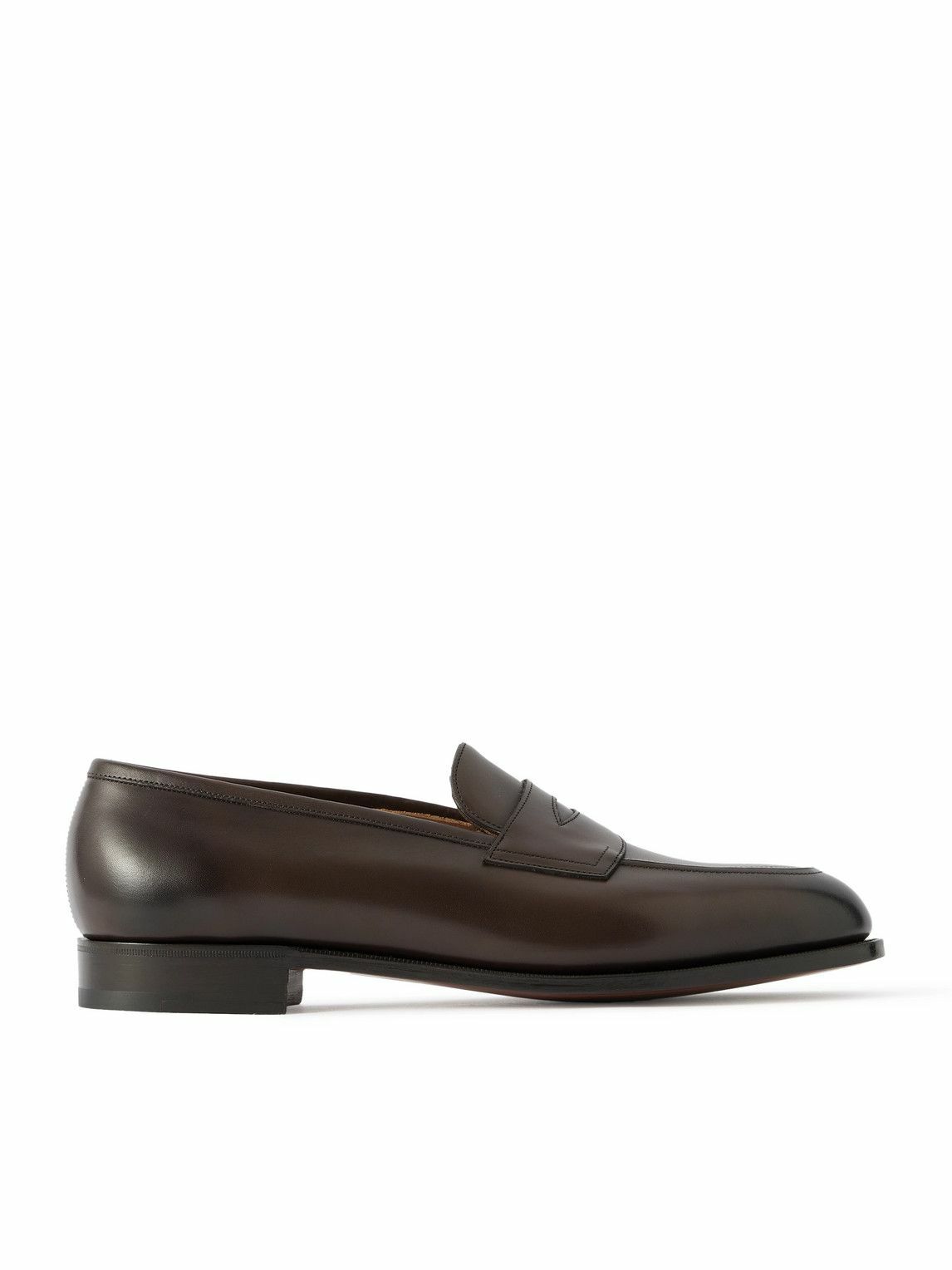 Edward Green - Piccadilly Leather Penny Loafers - Brown