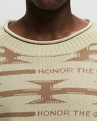 Honor The Gift H Wire Knit Sweater Beige - Mens - Pullovers