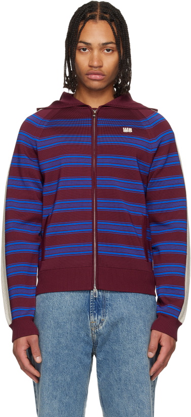 Photo: Wales Bonner Burgundy 'The Music Knit' Hoodie