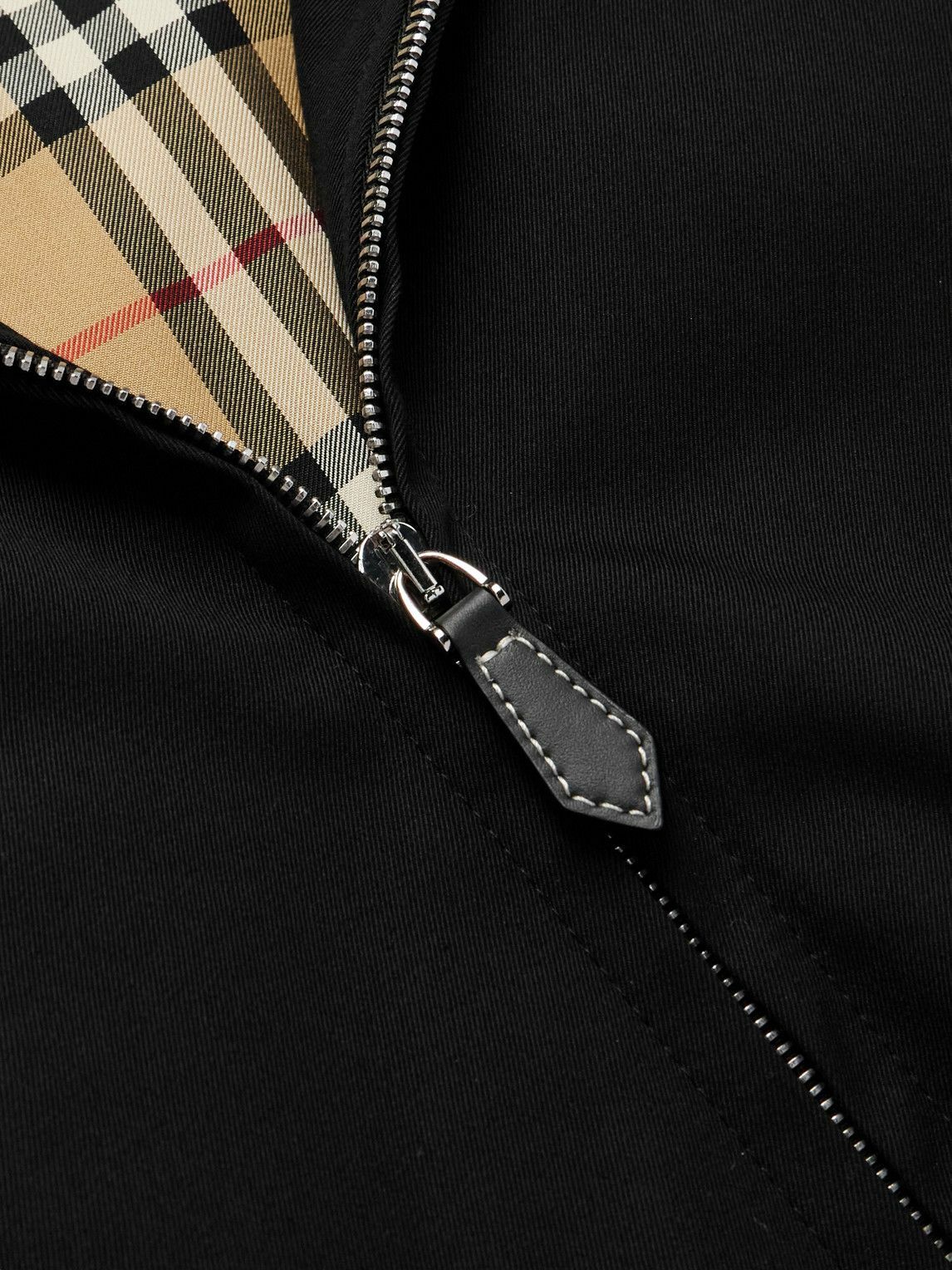 Burberry - Cotton-Twill Bomber Jacket - Black Burberry