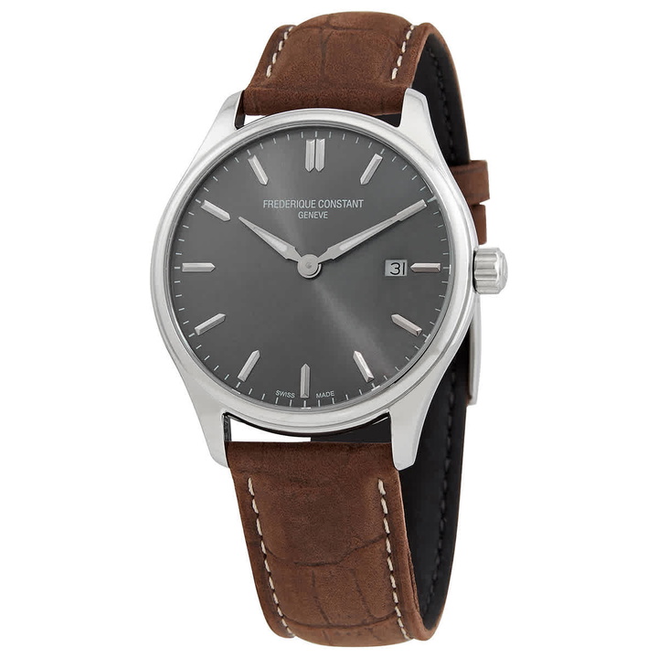 Photo: Frederique Constant Quartz Grey Dial Mens Watch FC-220DGS5B6
