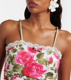 Chloé Floral ruched bodysuit