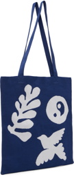 Carne Bollente Blue 'Birds Of Love' Tote