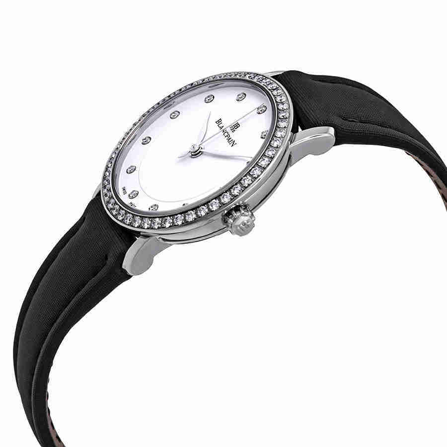 Blancpain Ultraplate Automatic Diamond White Dial Ladies Watch 6102-4628-95A