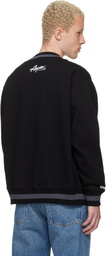 AAPE by A Bathing Ape Black 'AAPER' Button Down Cardigan