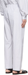 Lemaire White Striped Trousers