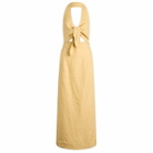 SIR. Women's Carlotta Tie Midi Dress in Raffia
