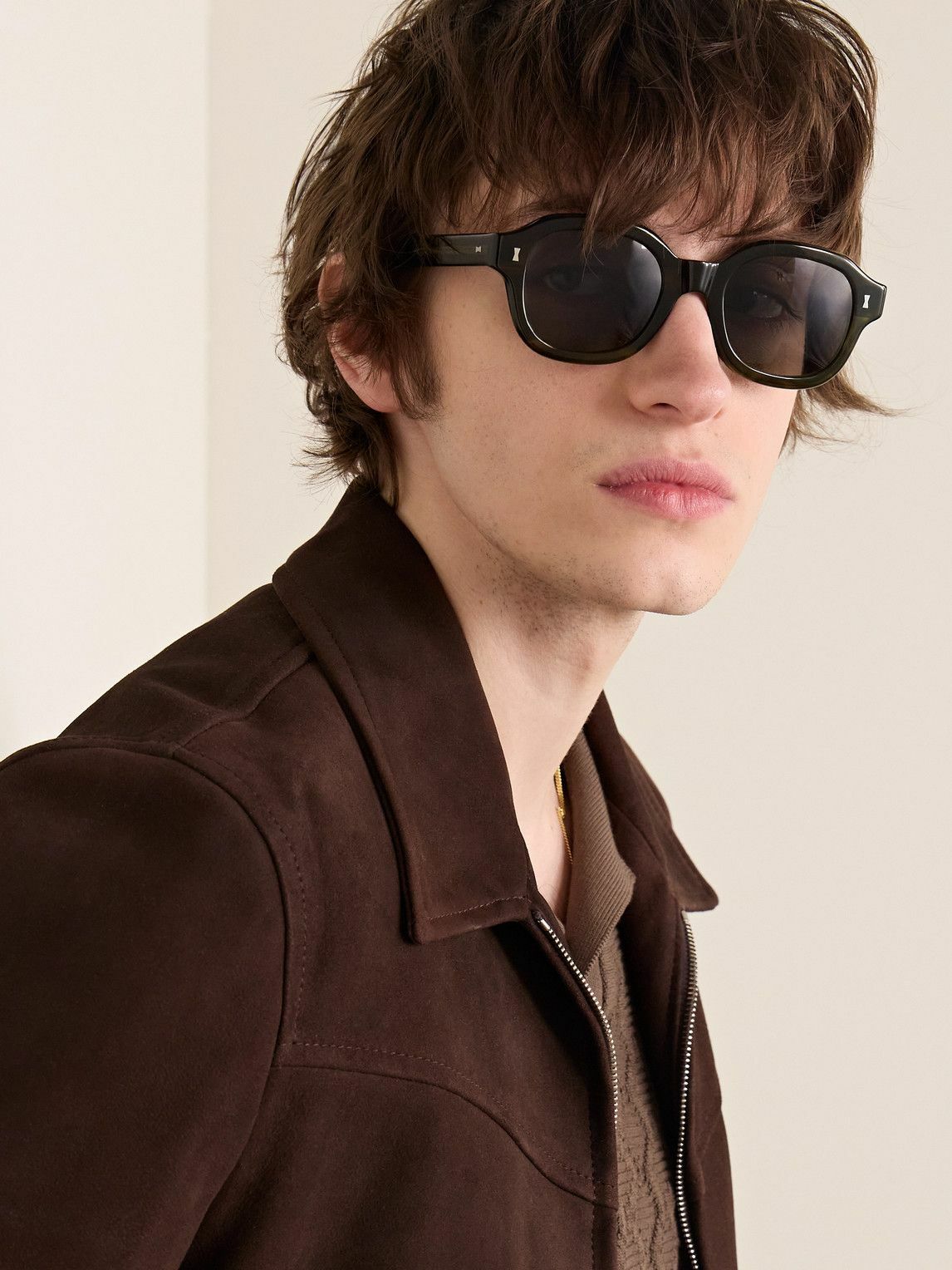 Mr P. - Cubitts Leirum Round-Frame Acetate Sunglasses