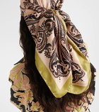 Etro Printed silk scarf