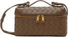 Bottega Veneta Taupe Bang Bang Vanity Case Bag