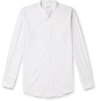 Richard James - Grandad-Collar Striped Slub Cotton Half-Placket Shirt - White