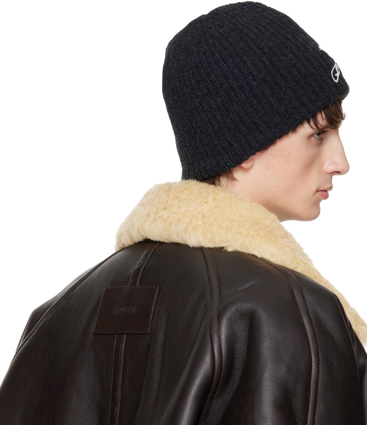 JACQUEMUS Gray 'The Espiral' Beanie