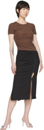 Helmut Lang SSENSE Exclusive Brown Reversible T-Shirt