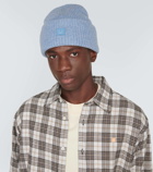 Acne Studios Face ribbed-knit wool beanie
