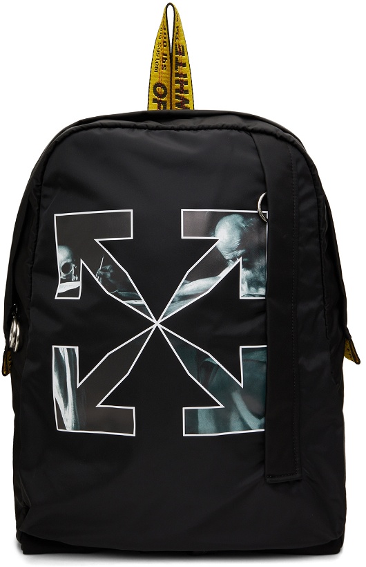 Photo: Off-White Black Caravaggio Arrows Easy Backpack